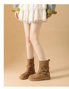 Calderon Suede Buckle Ankle Boots