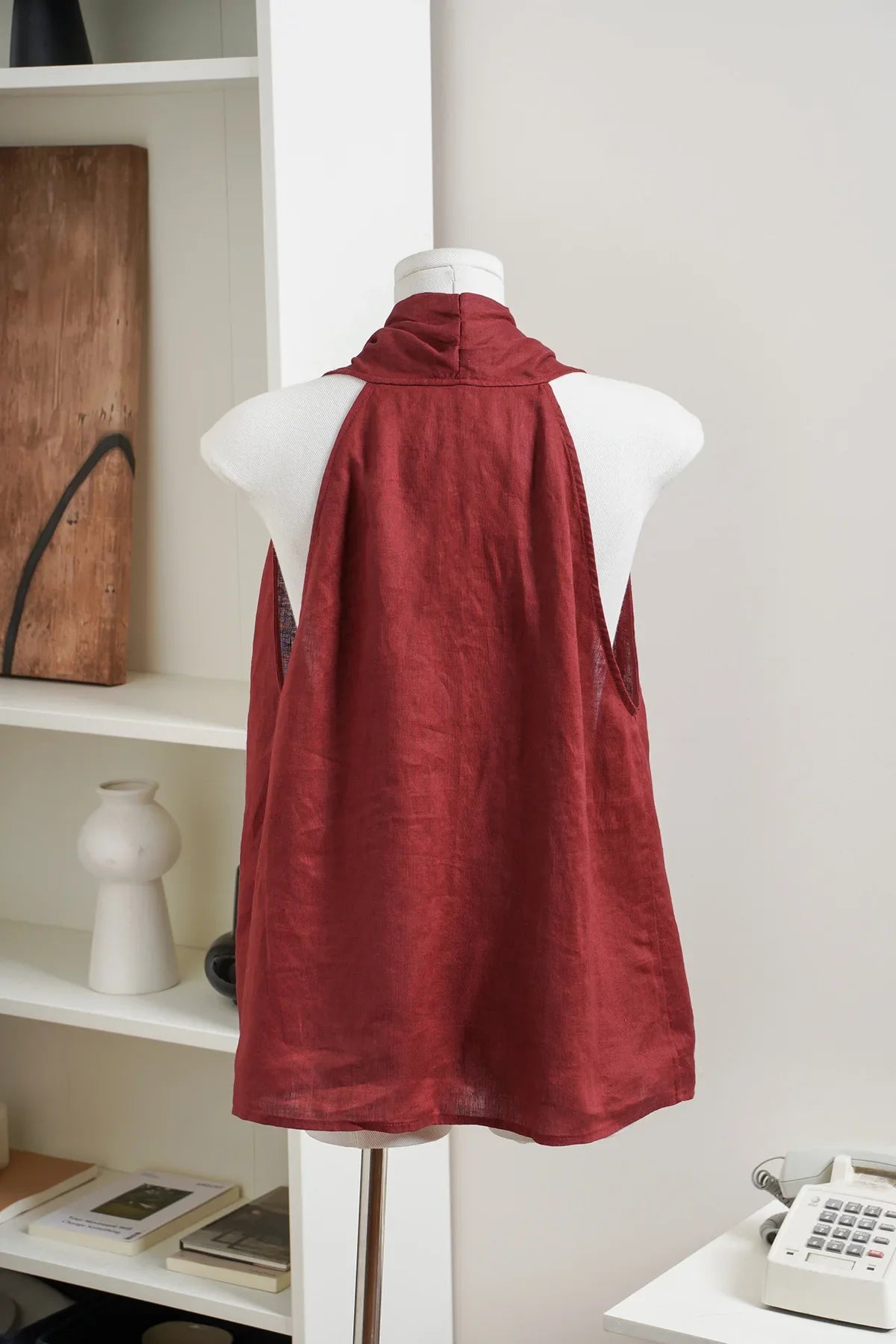 Valienne | Drape Linen Vest