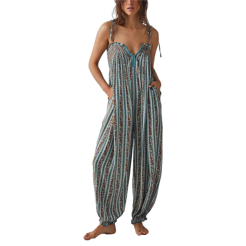 Elysian Boho Jumpsuit Women | Lightweight, Relaxed Fit, Wide-Leg Silhouette - 25