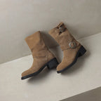 Blackthorn | Suede Buckle Boots