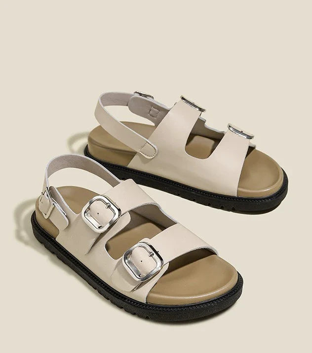 Andrea | Rose Strap Sandals