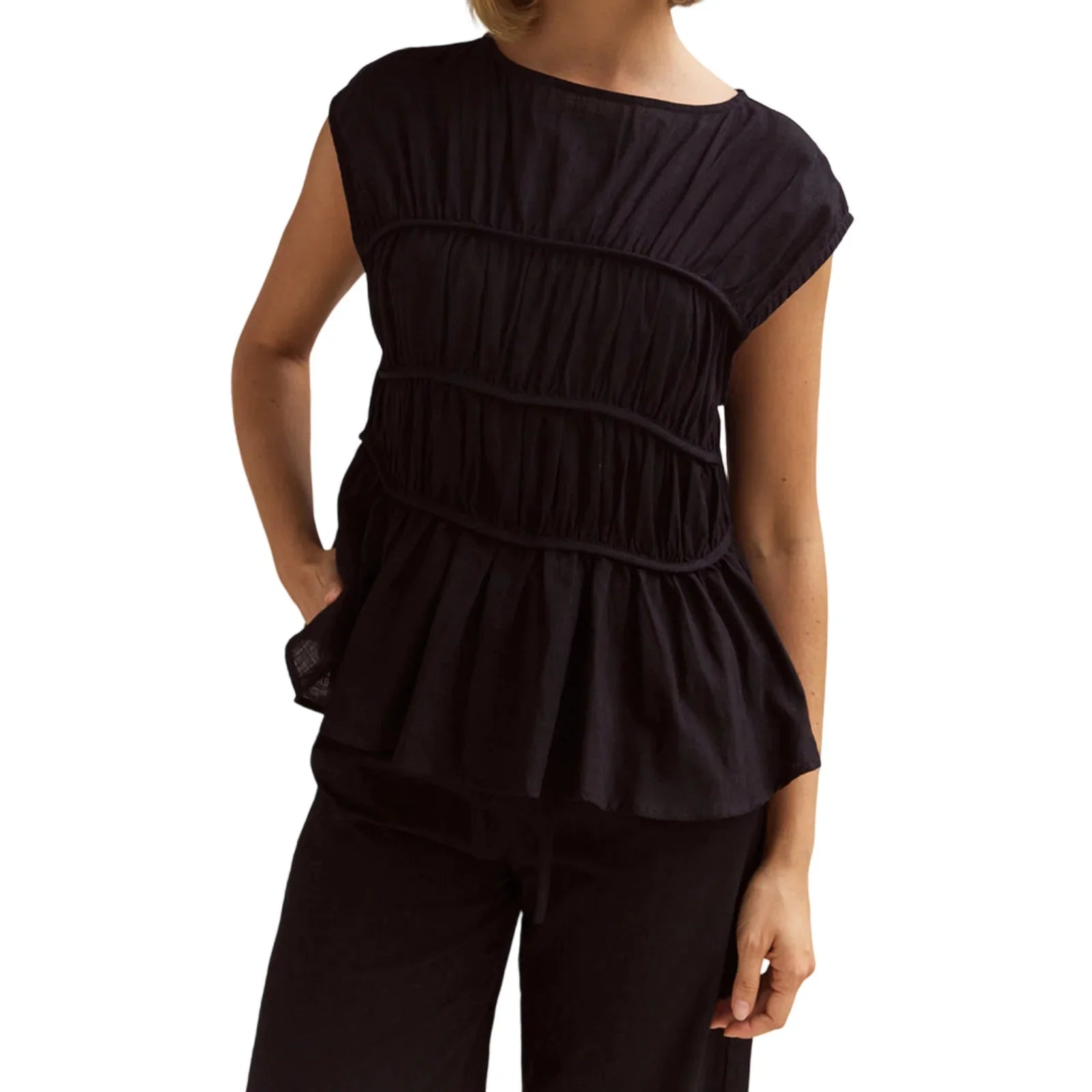 Dashi | Peplum Top
