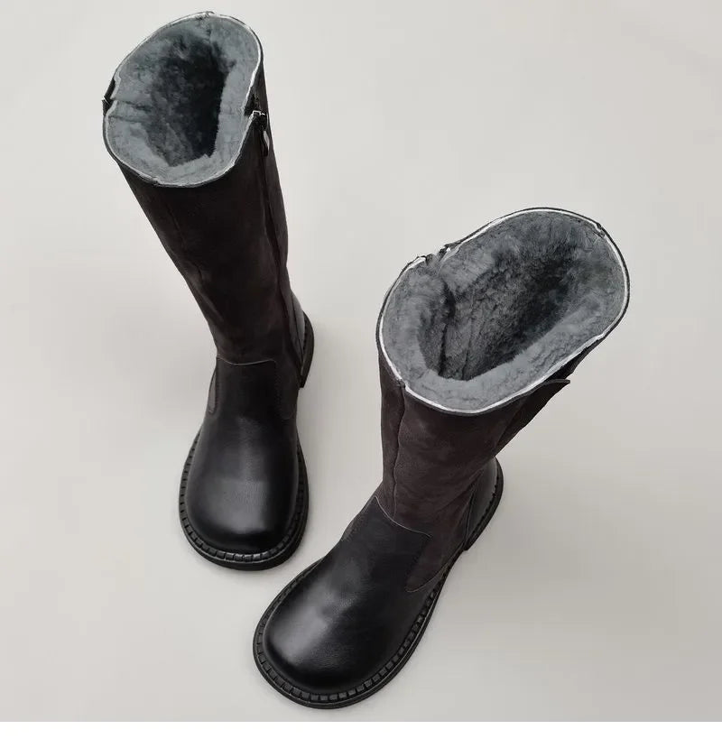 Aubrey | Shearling Riding Boots