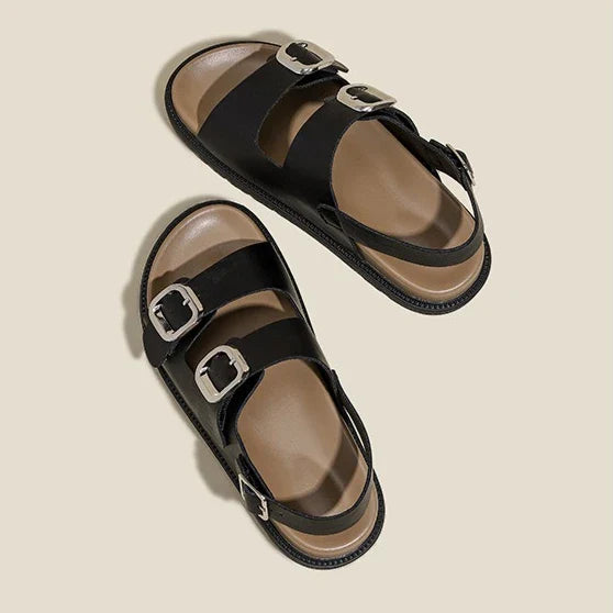 Andrea | Rose Strap Sandals