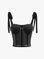 Sema Cami Crop Top | Mesh, Slim Fit 2
