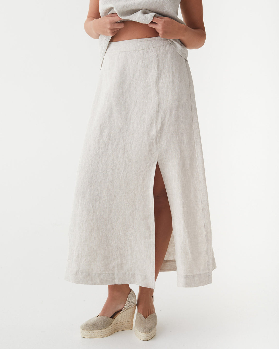 Senti Maxi Skirt | Linen, Flowing Long Skirt for Women 2