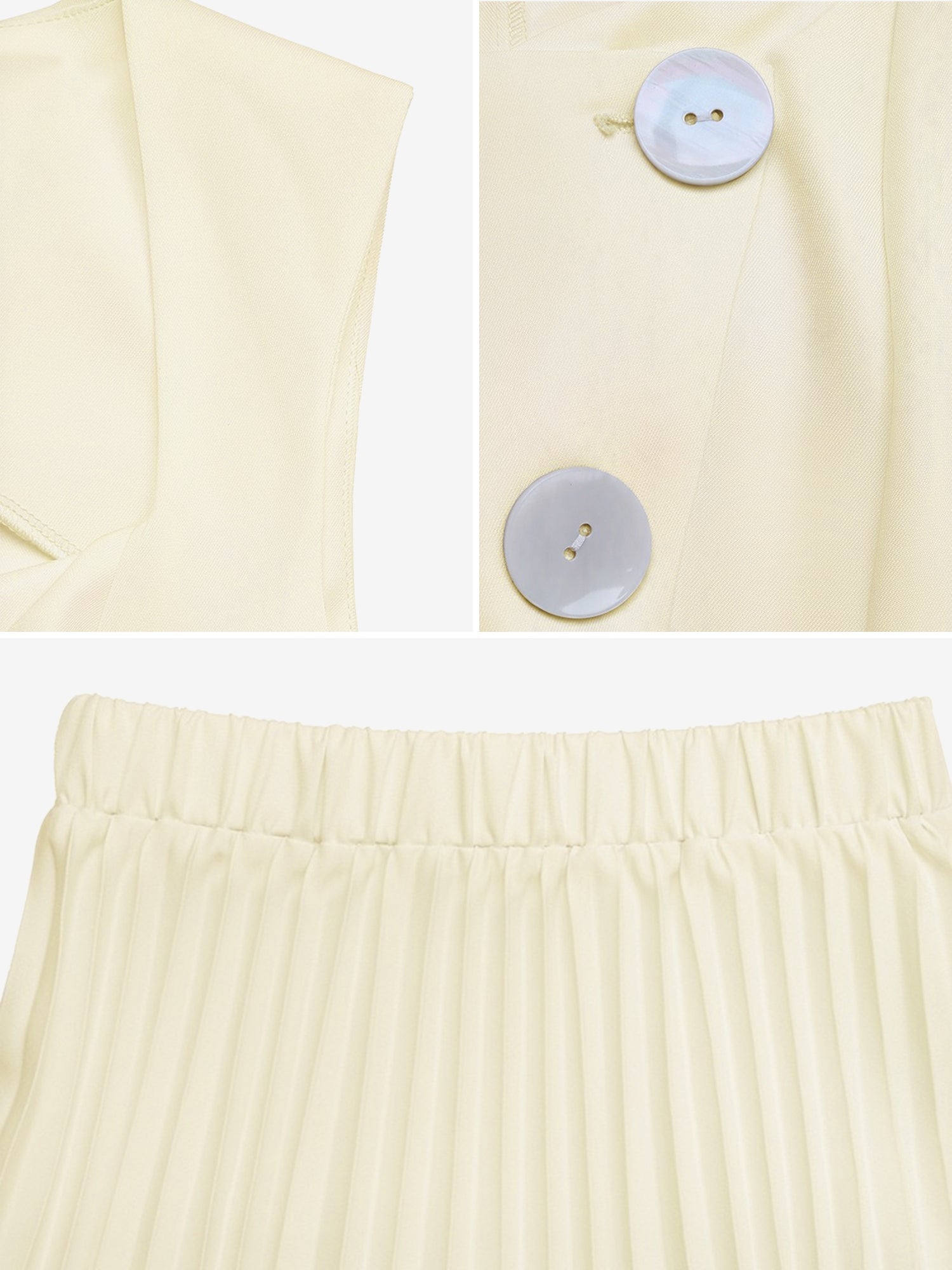 Sera Matching Set | Sleeveless Cropped Top & Pleated Maxi Skirt for Women 5