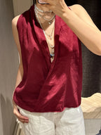 Valienne | Drape Linen Vest