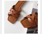 Orielle | Woven Slide Sandals