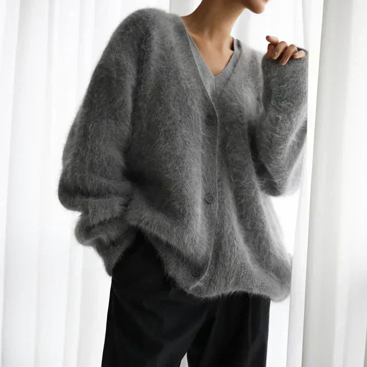Perry Oversized Sweater for Women in soft-touch fabric, featuring a cozy fit perfect for casual outings and lounging at home. - 4