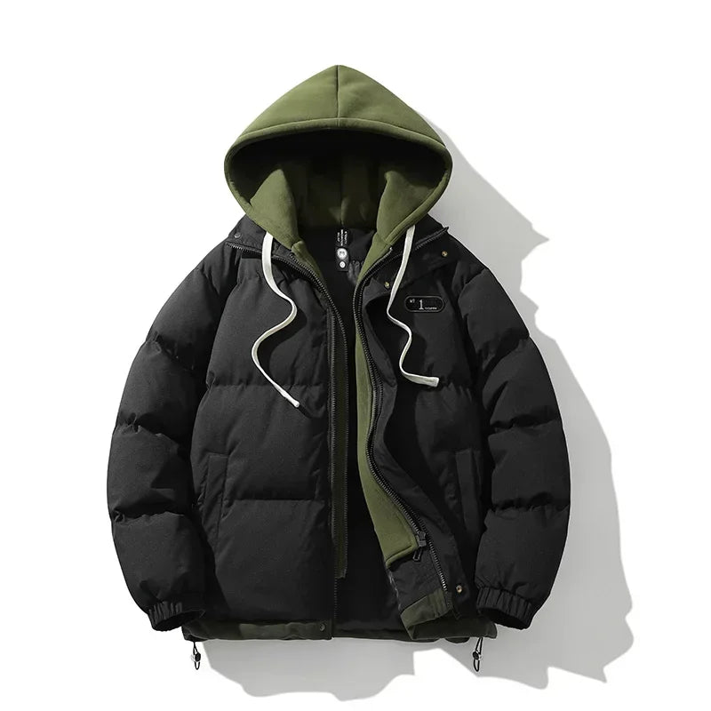 Women's Two-Piece Winter Jacket, Waterproof Shell, Adjustable Hood