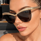 Sierra Cat-Eye Sunglasses | Frameless, UV-Protective 0