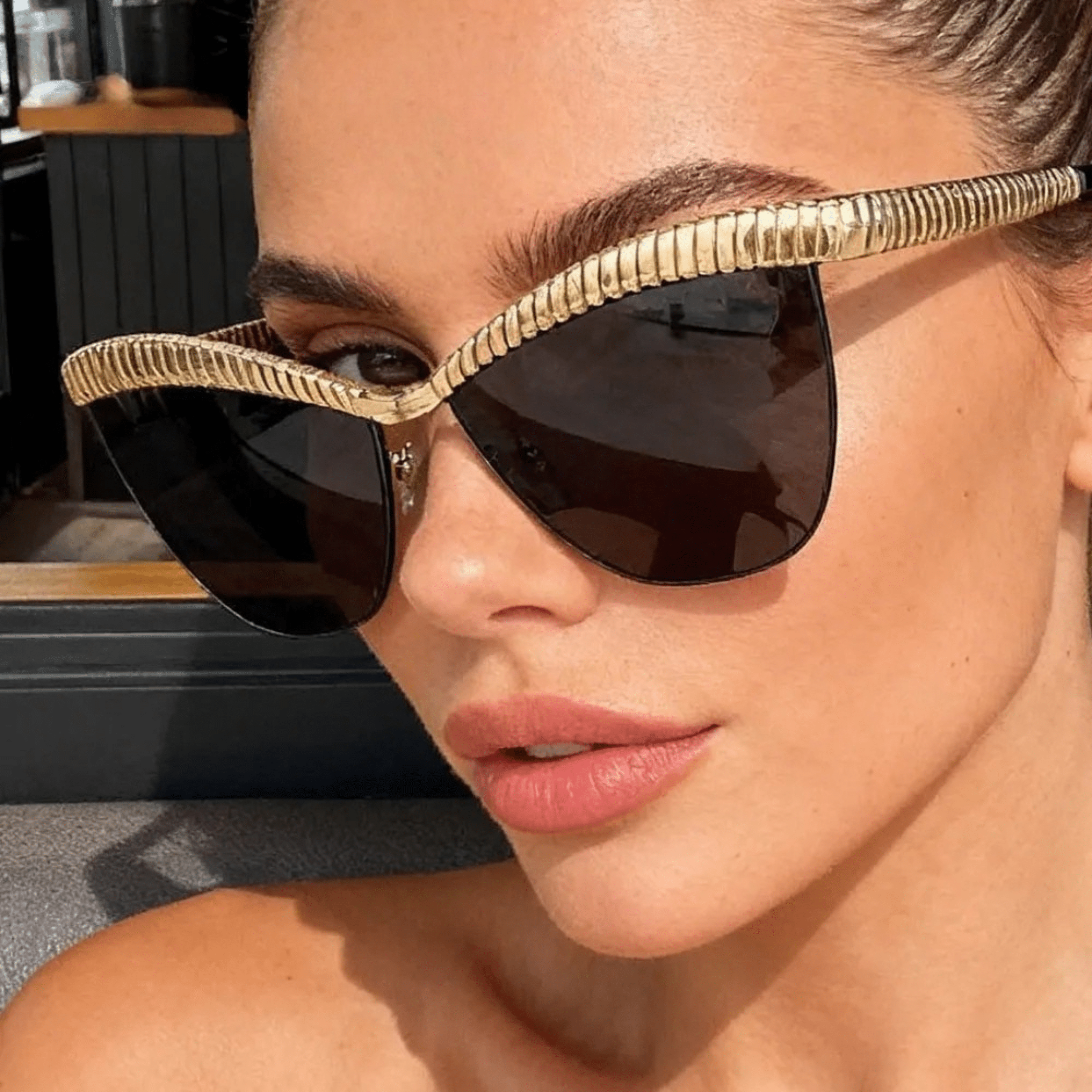Sierra Cat-Eye Sunglasses | Frameless, UV-Protective 0