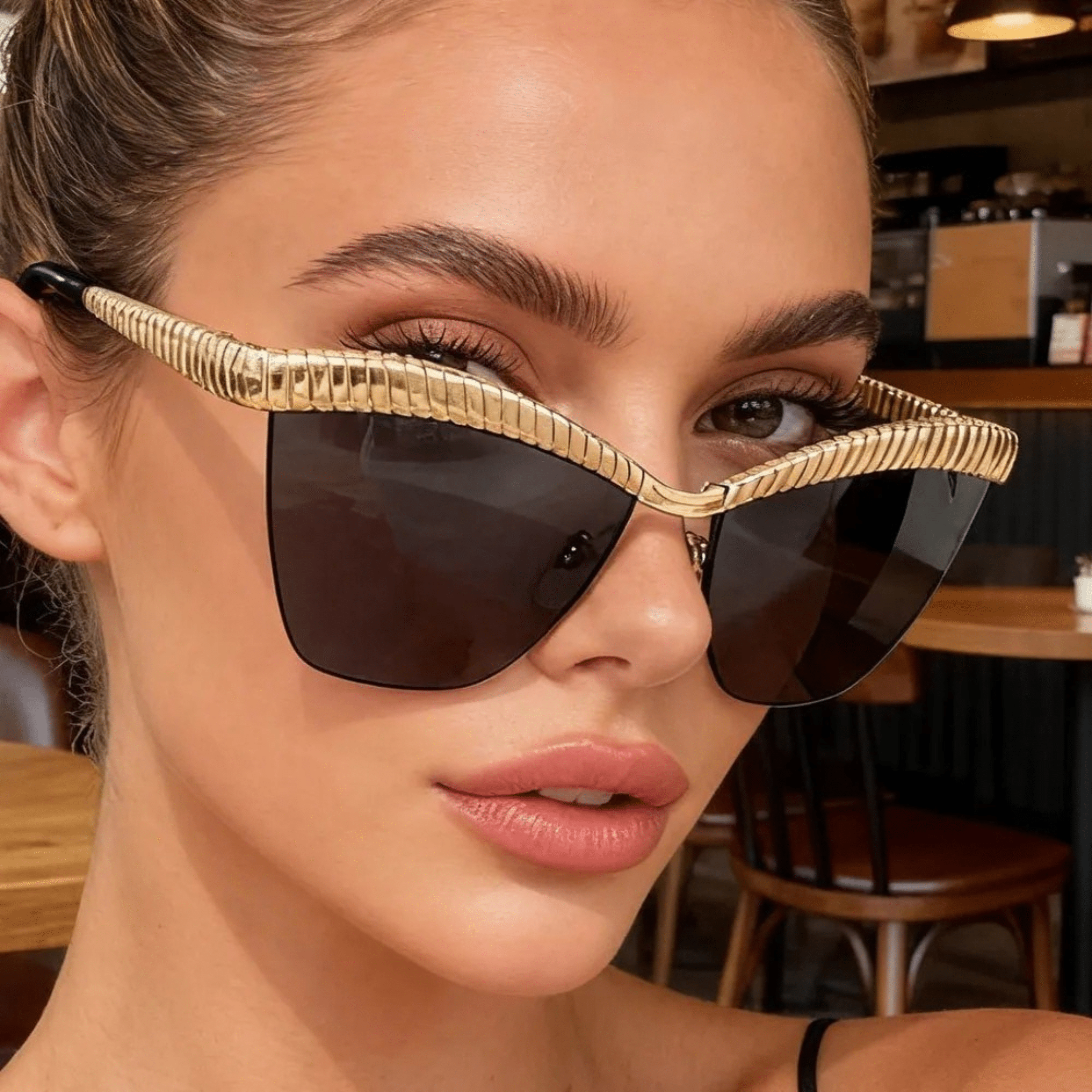 Sierra Cat-Eye Sunglasses | Frameless, UV-Protective 1