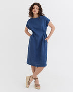Sierra Women's Dress | Soft Linen, Cap Sleeve, Knee-Length 1