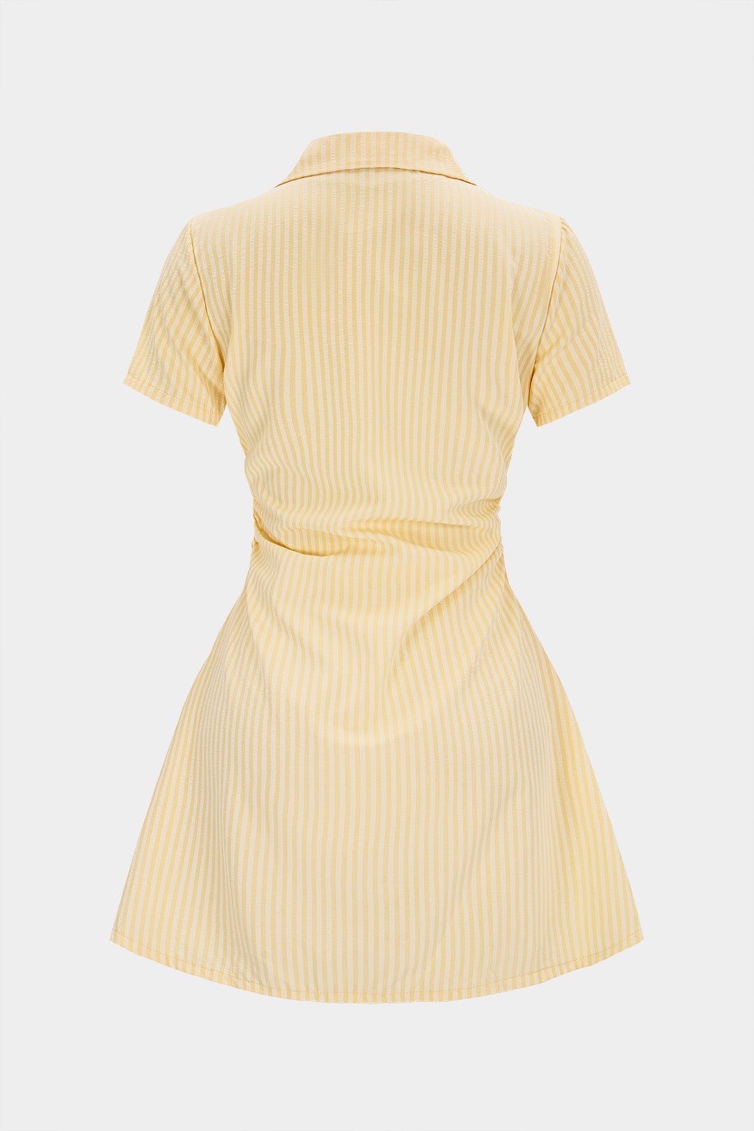Sierra Womens Dress | Striped Mini, V-Neck, Short Sleeve 1