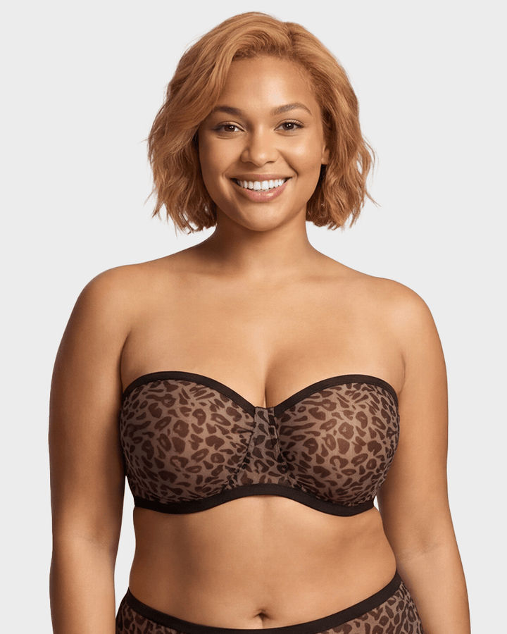 Sleek Balconette Bra | Strapless Underwire Design, Breathable Mesh 1