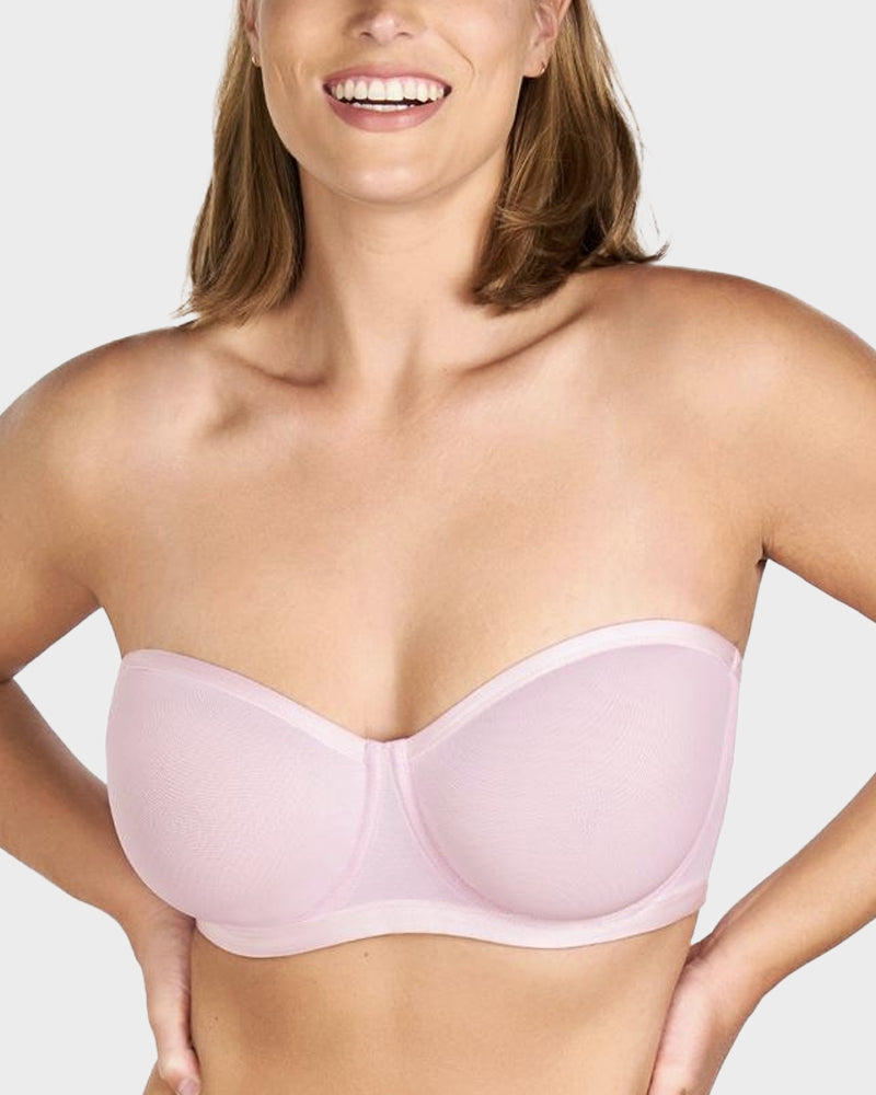 Sleek Balconette Bra | Strapless Underwire Design, Breathable Mesh 10