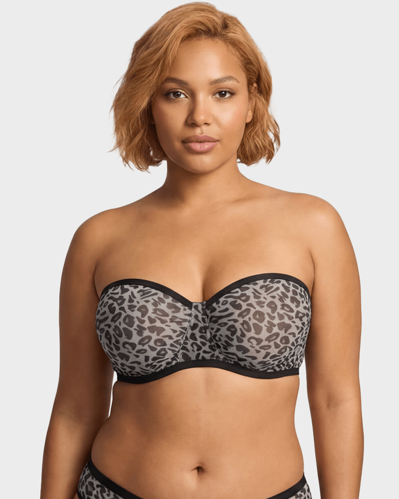 Sleek Balconette Bra | Strapless Underwire Design, Breathable Mesh 4