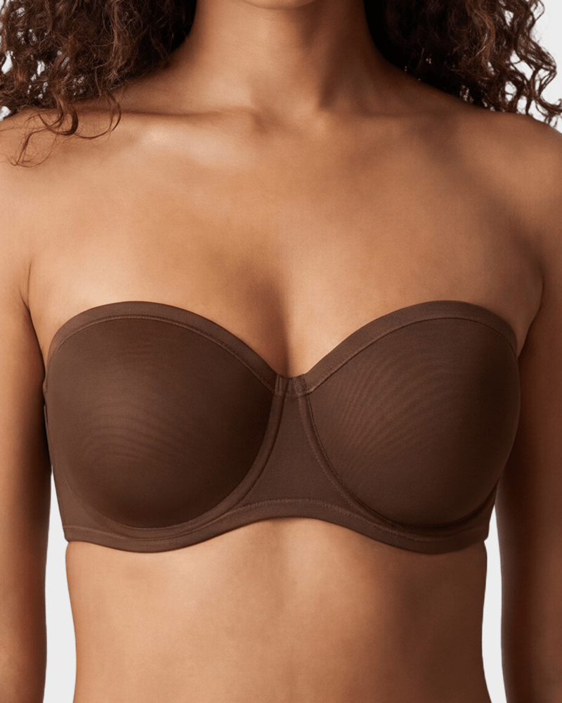 Sleek Balconette Bra | Strapless Underwire Design, Breathable Mesh 9