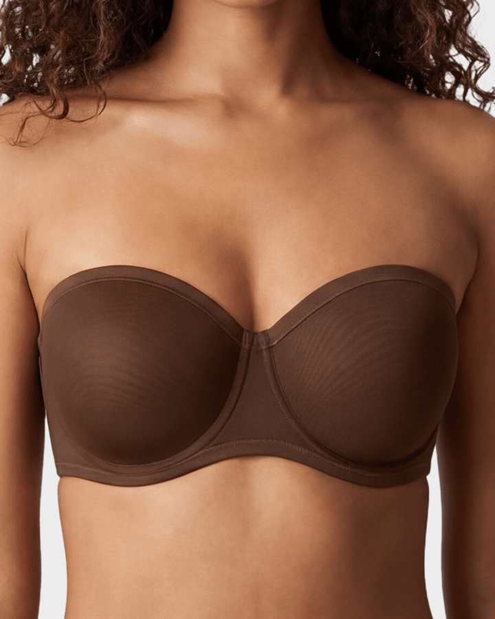 Sleek Balconette Bra | Strapless Underwire Design, Breathable Mesh 9