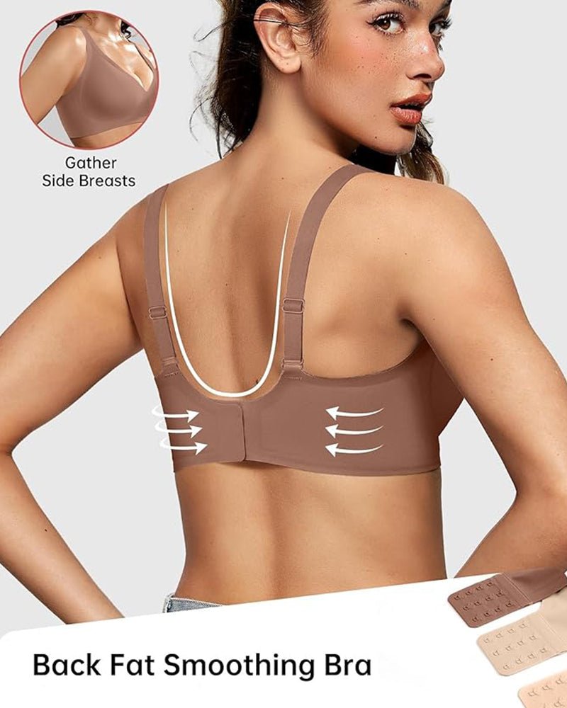 Sleek Deep V Bra | Wireless, Seamless Comfort 2