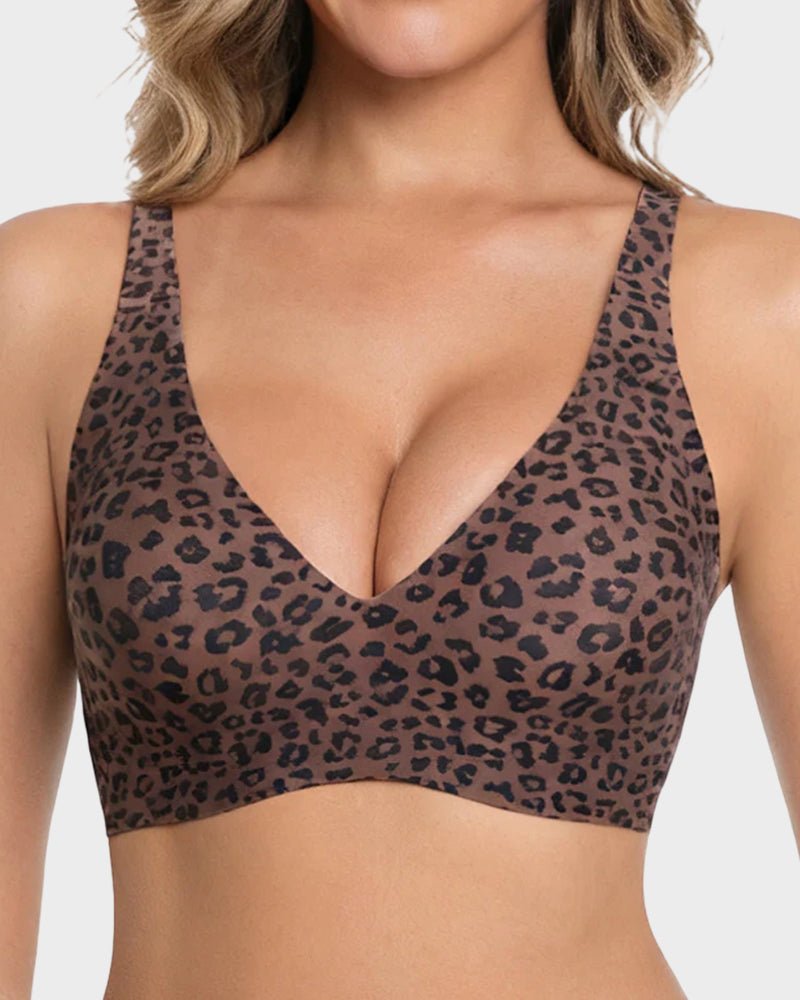 Sleek Deep V Bra | Wireless, Seamless Comfort 7