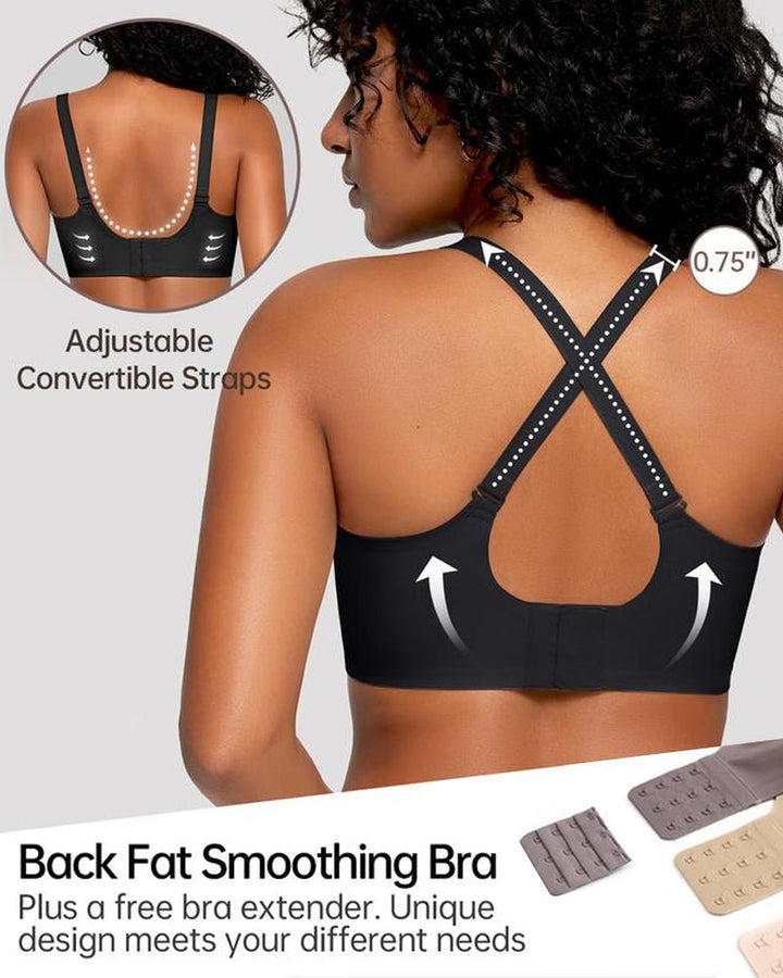 Sofia Wireless Bra | Soft, No Underwire Full Coverage with Scalloped Design 4