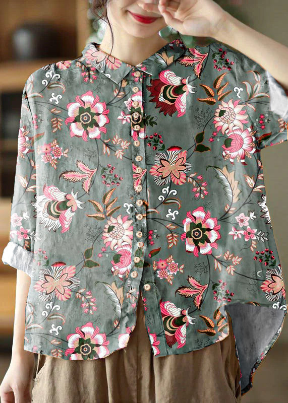Sola Blouse for Women | Cotton, Peter Pan Collar, Loose Fit 7