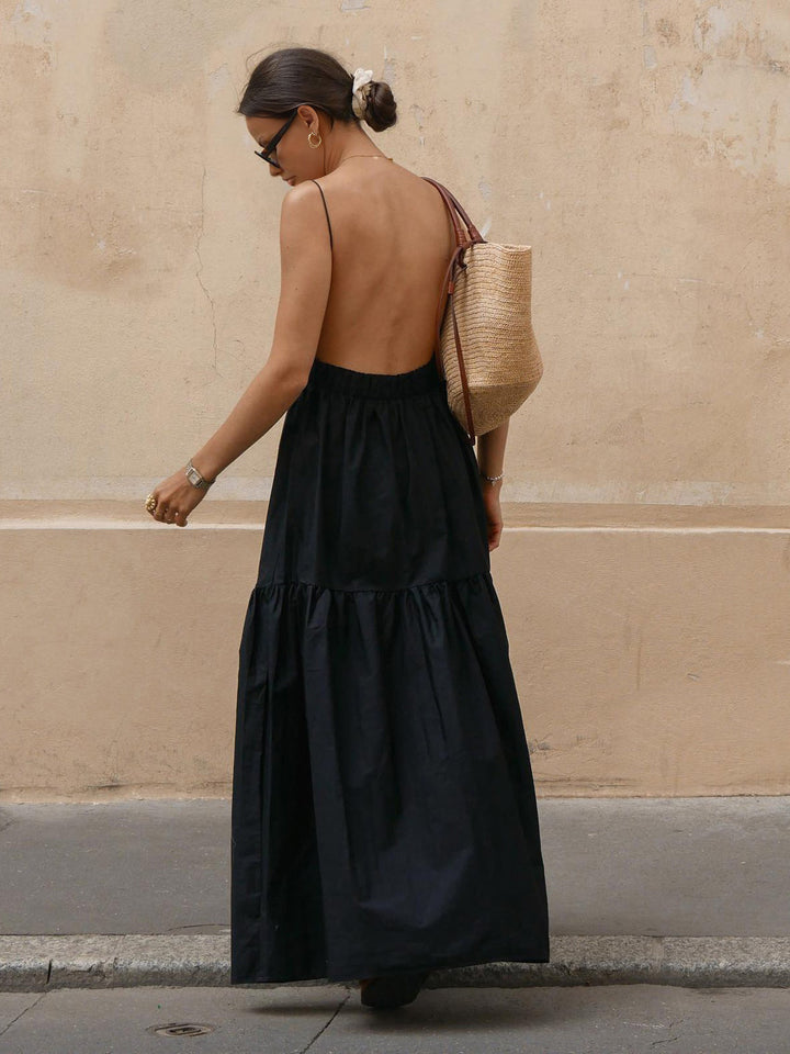 Sola Maxi Dress | Backless, Woven Fabric, Perfect for Summer Weddings 1