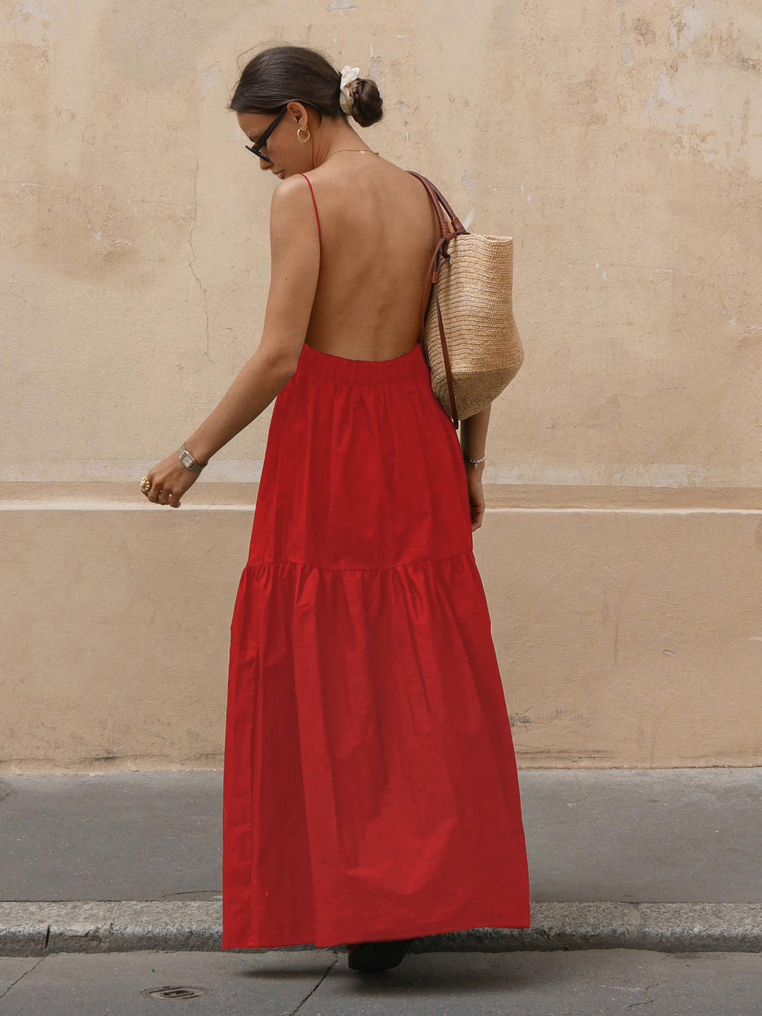Sola Maxi Dress | Backless, Woven Fabric, Perfect for Summer Weddings 7