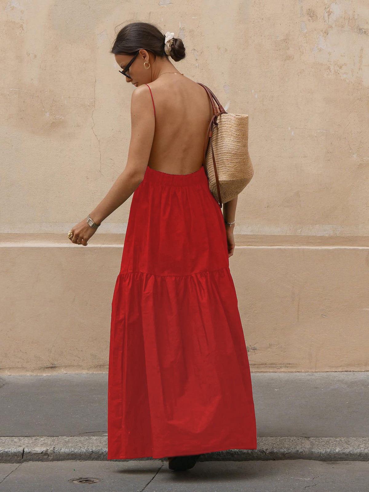 Sola Maxi Dress | Backless, Woven Fabric, Perfect for Summer Weddings 7