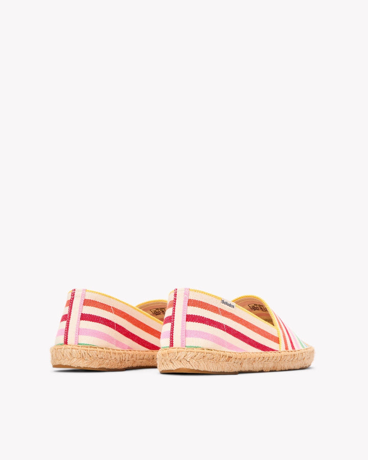 Solea Espadrille Shoes | Woven Cotton, Nautical Stripe Design 3
