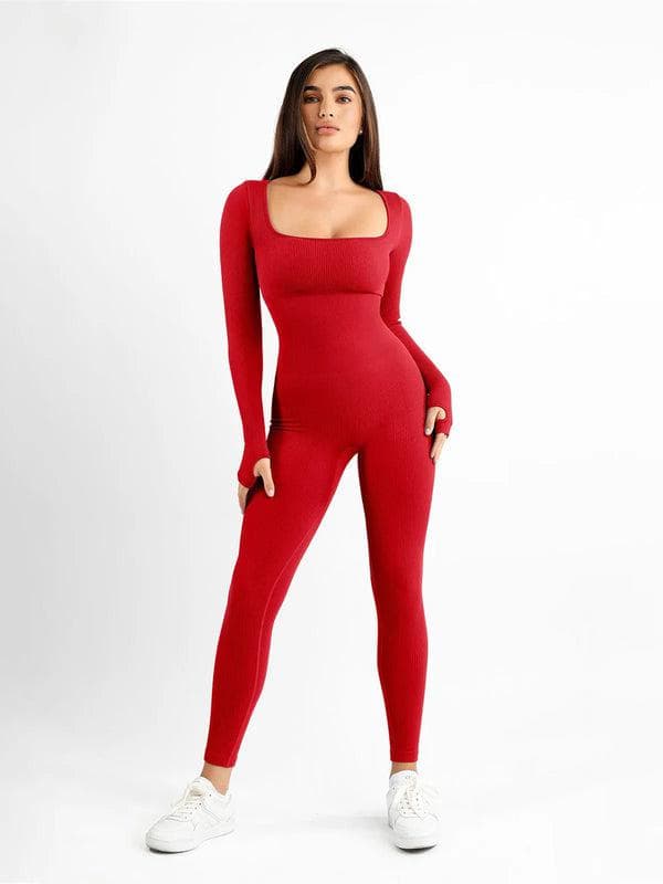 Soleil Jumpsuit Women | Elegant, Body-Con Fit, Thumb Hole Design 11