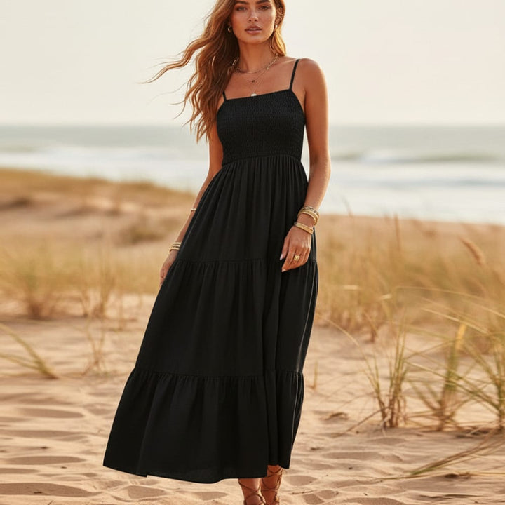 Soleil Summer Dress | Sleeveless A-Line, Boho Style 0