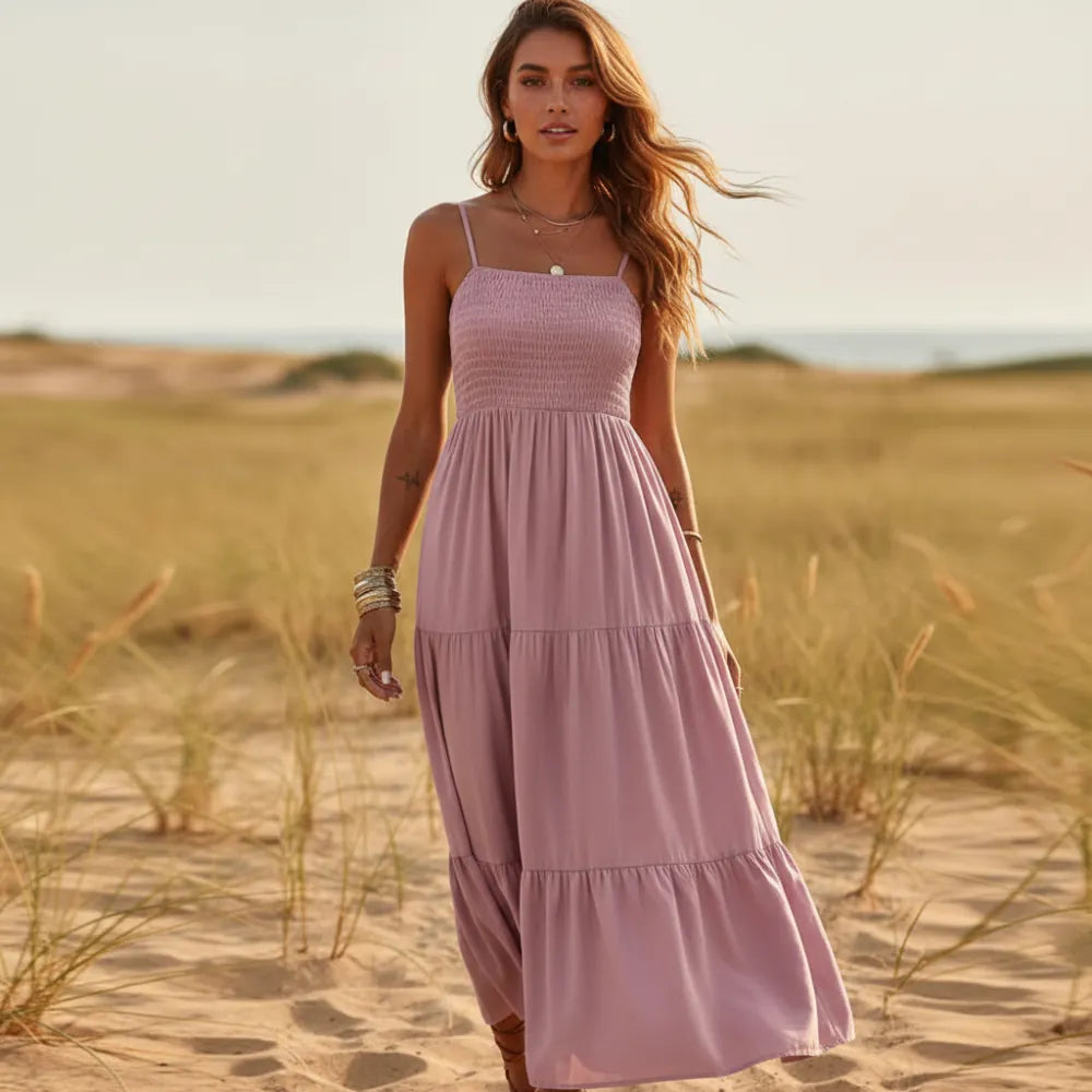 Soleil Summer Dress | Sleeveless A-Line, Boho Style 2