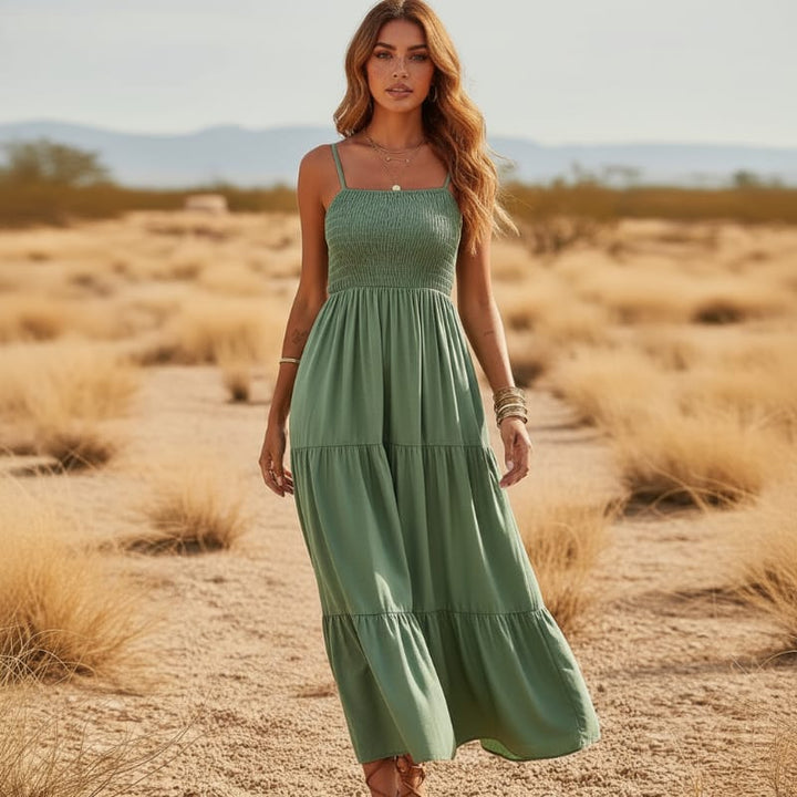 Soleil Summer Dress | Sleeveless A-Line, Boho Style 4