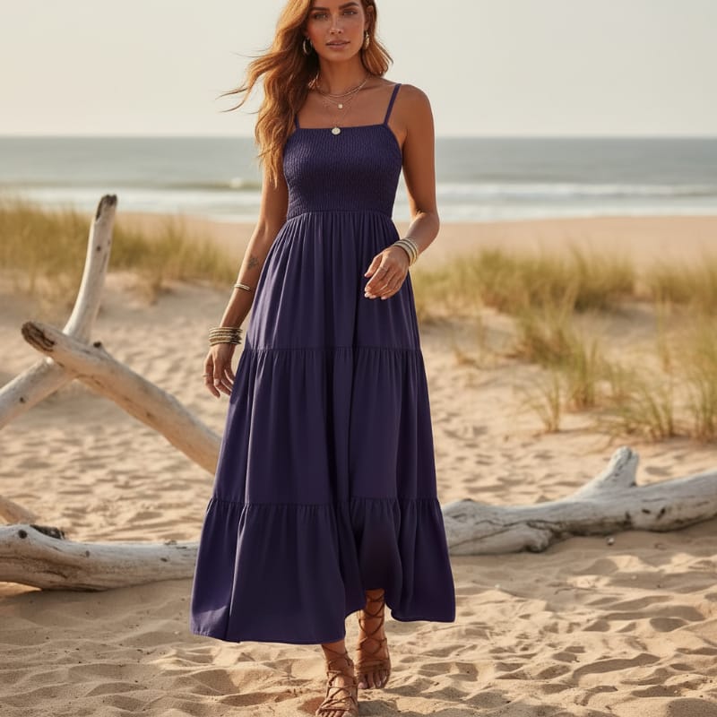 Soleil Summer Dress | Sleeveless A-Line, Boho Style 8