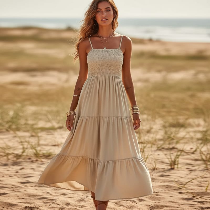 Soleil Summer Dress | Sleeveless A-Line, Boho Style 9