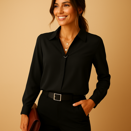 Soleil Women's Blouse | Soft, Breathable Fabric, Regular Fit 0