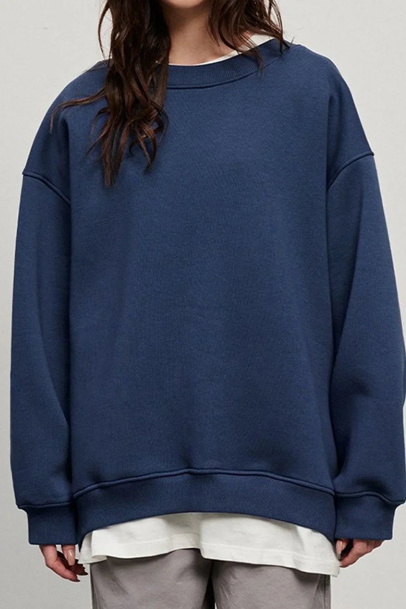 Lola | Oversize sweatshirt with crew neckline