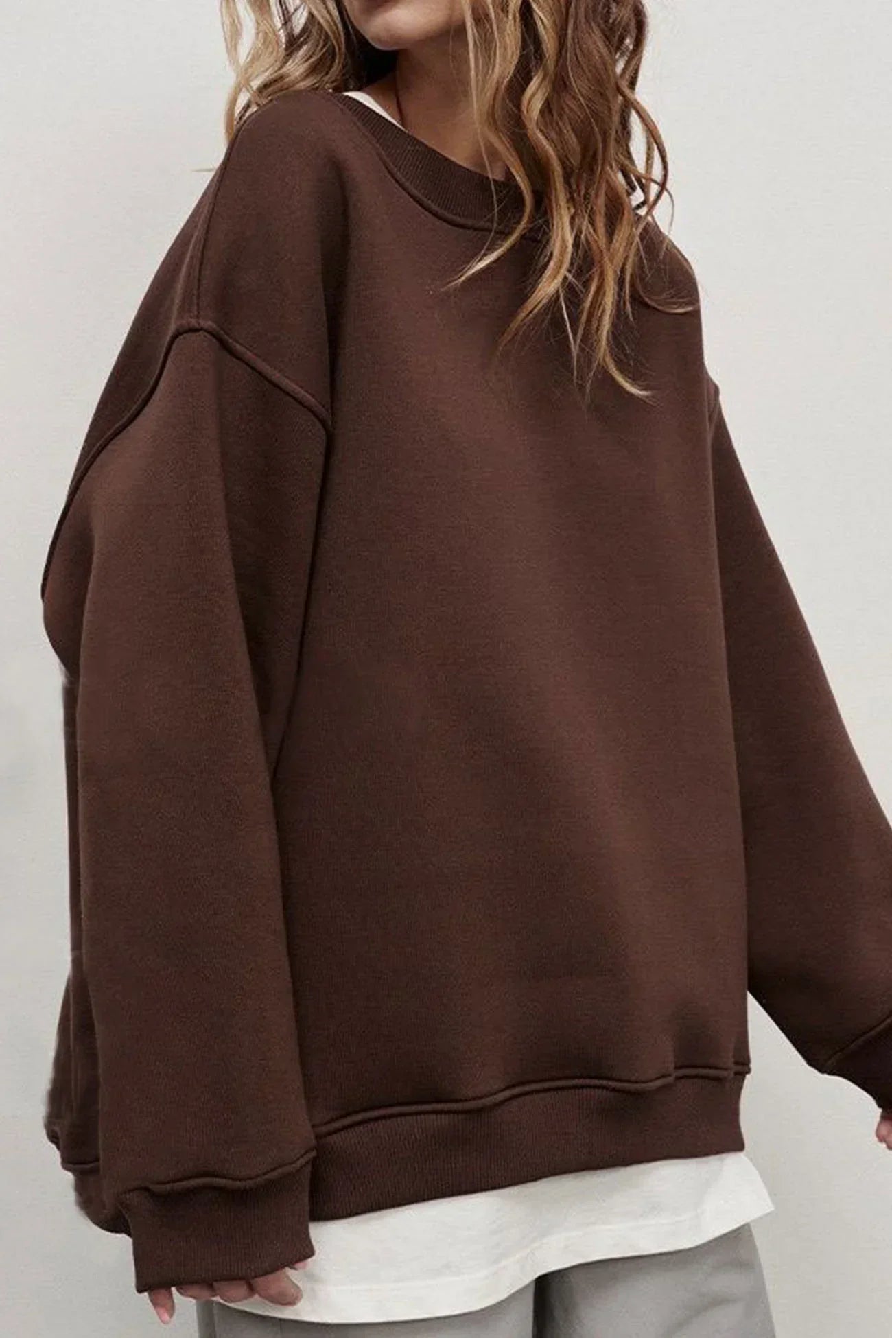 Lola | Oversize sweatshirt with crew neckline