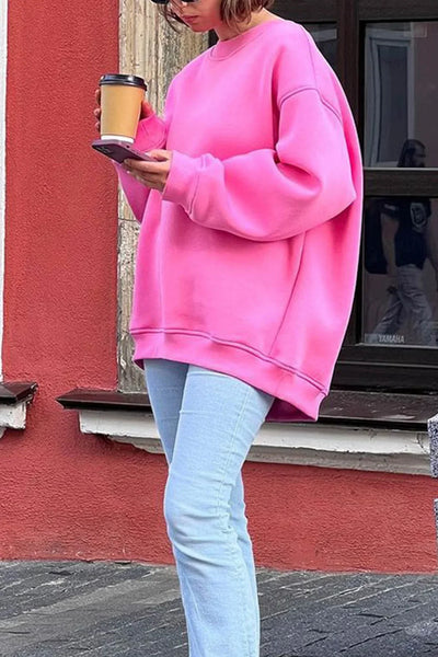 Lola | Oversize sweatshirt with crew neckline