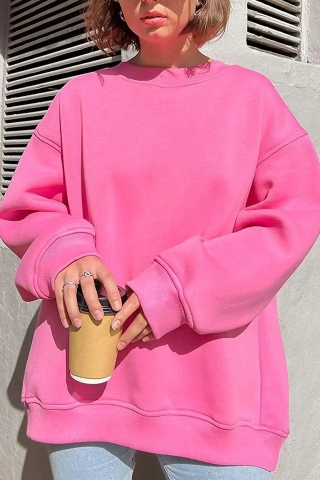 Lola | Oversize sweatshirt with crew neckline