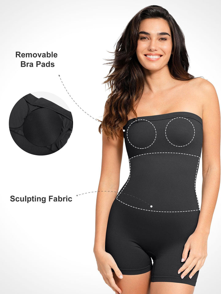 Sora Shapewear Romper | Seamless Bandeau, Comfortable Fabric 2