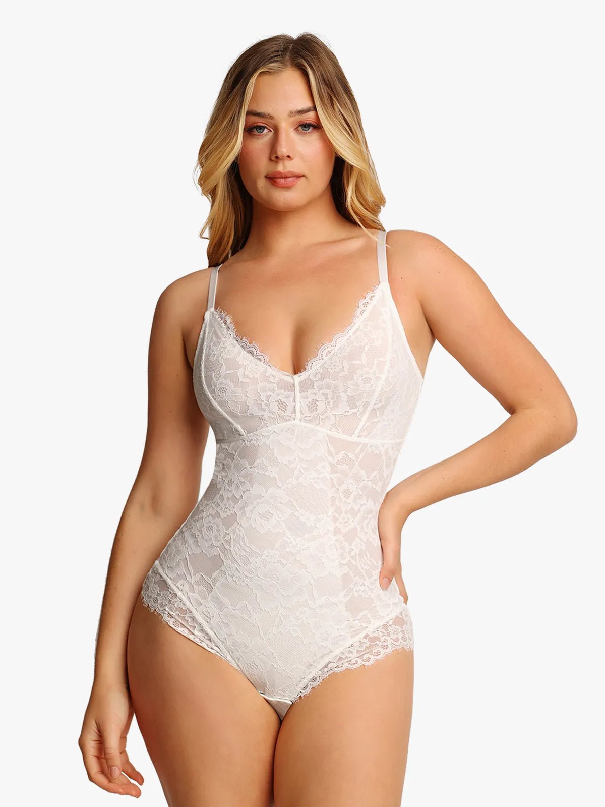 Svelte Lace Bodysuit | Full Lace Design, Flattering Fit 12