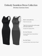 Svelte Midi Dress | Deep V-Neck, Tummy Control, Ribbed Fabric 8