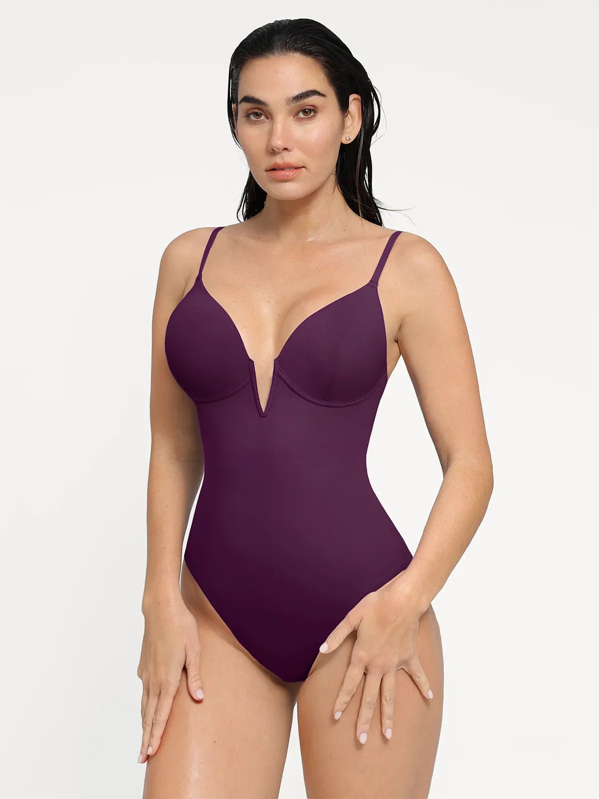 Svelte One-Piece Swimsuit | Tummy Control, Deep V-Neck, Chlorine-Resistant 9