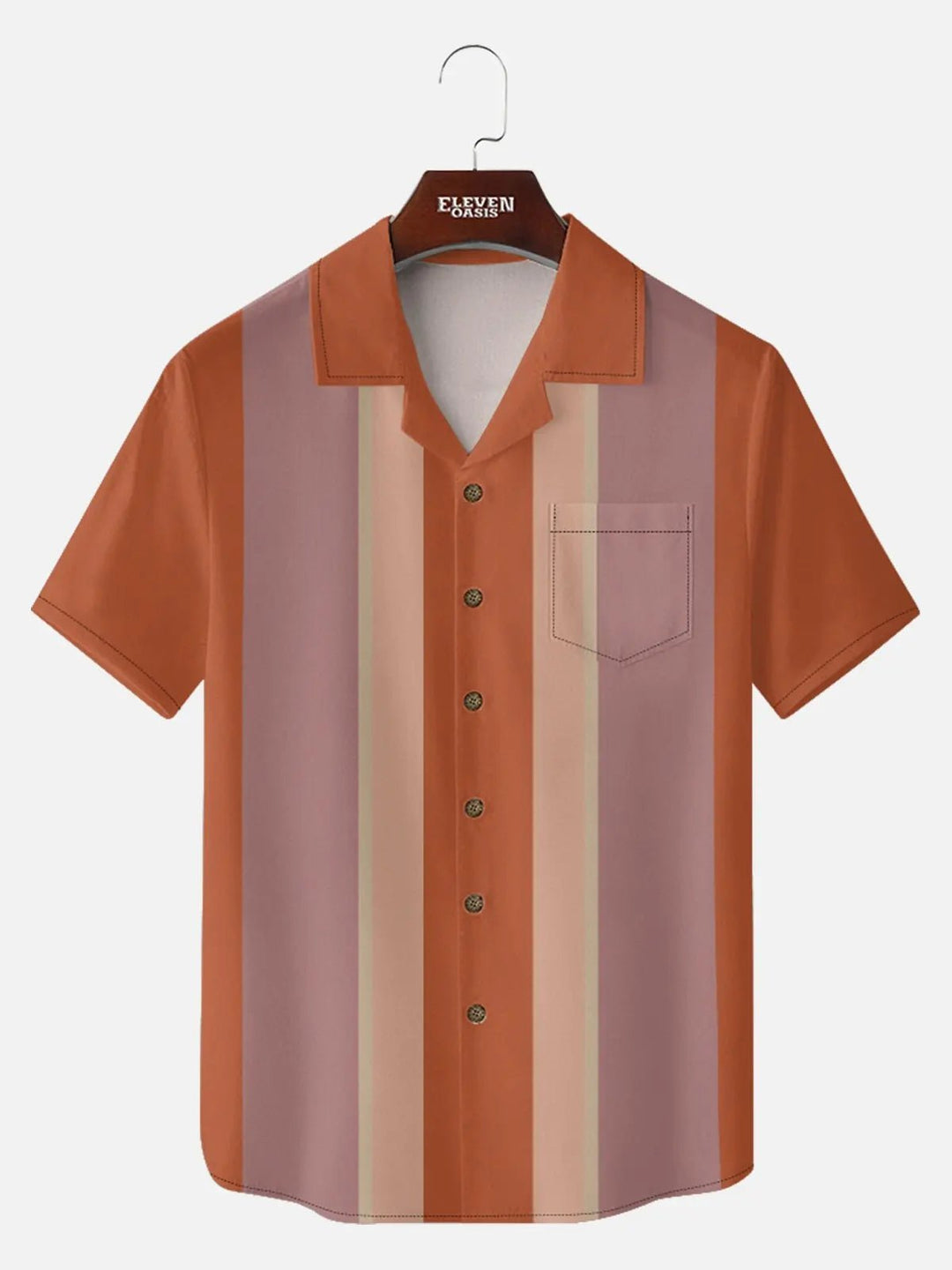 Talon Vintage Camp Collar Shirt | Lightweight Polyester, Tall Fit, Short Sleeve 0