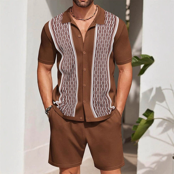 Tango Men's Suit | Knitted Fabric, Regular Fit, Monochromatic Design 1